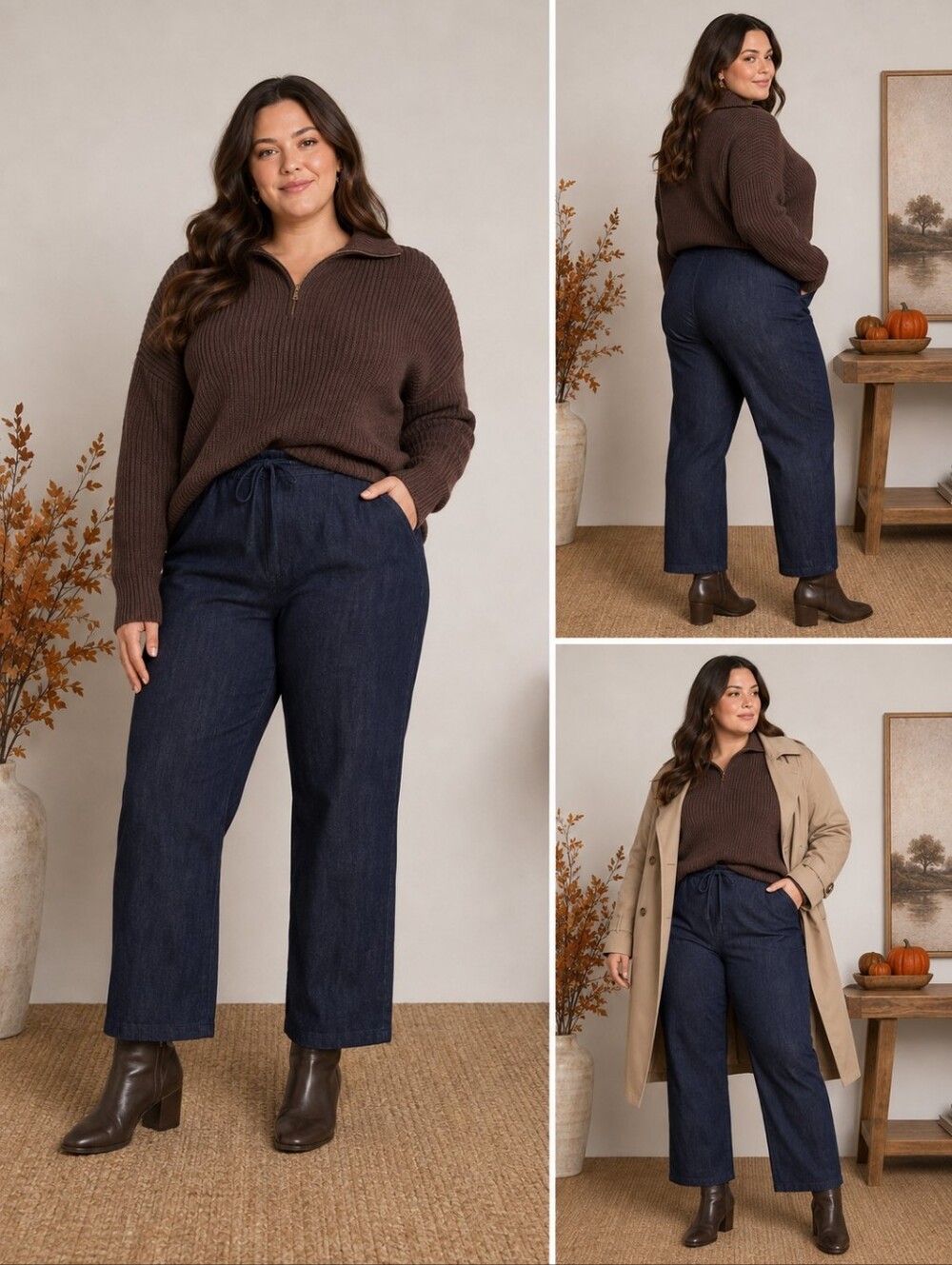 High Waisted Billie Straight Trouser